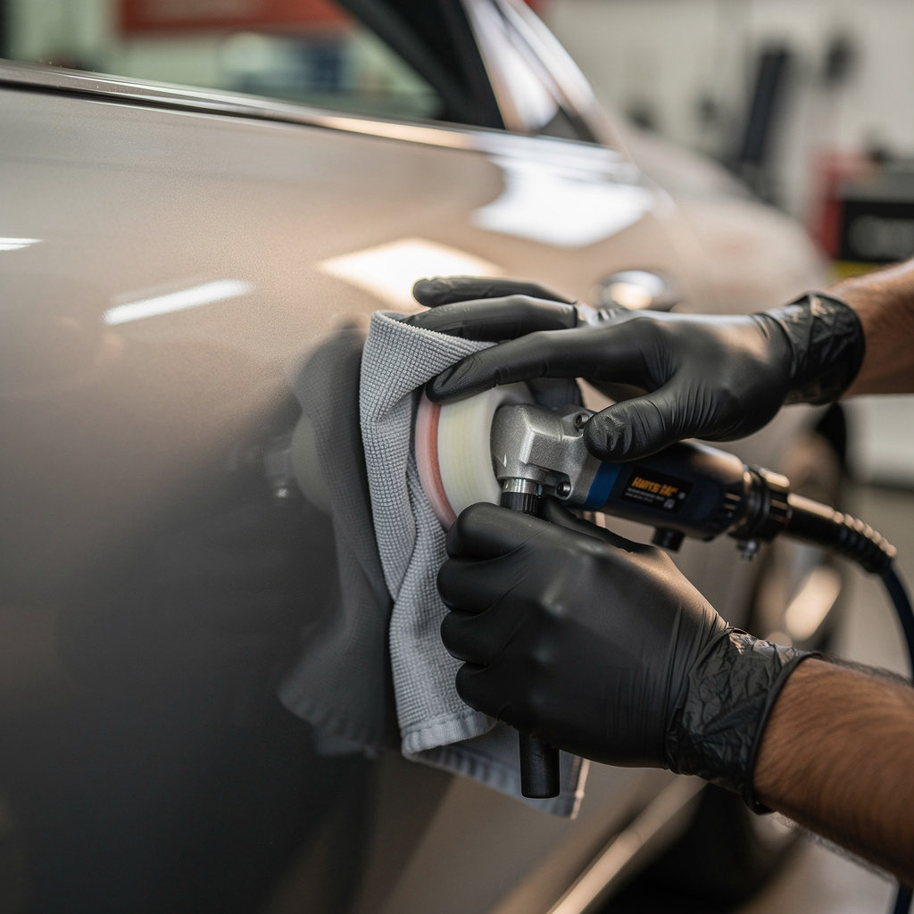 Grand Auto Body and Paint San Diego San Diego expert technician performing quality auto body repair and paint services in San Diego, California